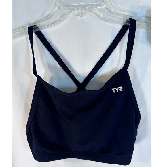 TYR Sport Women's Solid Diamondback Workout Bikini Swim Suit NWOT Navy - Picture 2 of 9